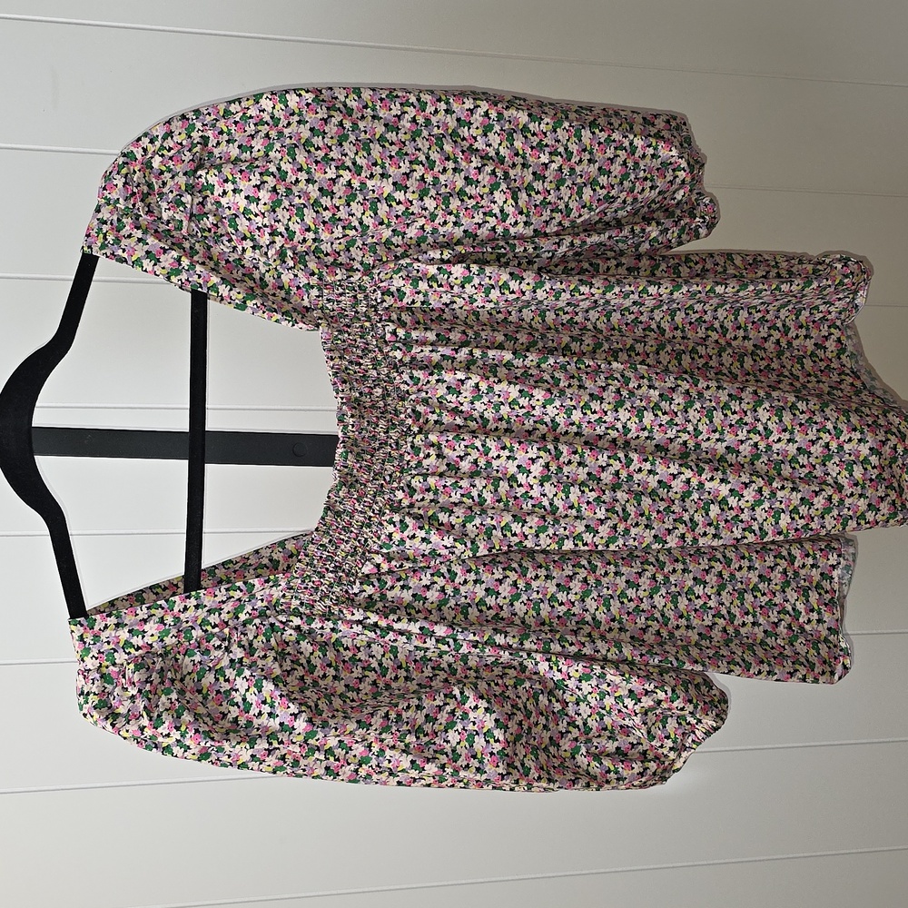 H&M Floral Blouse - Pink and Green